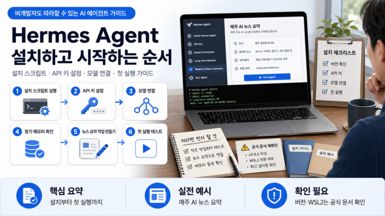 Hermes Agent 설치부터 첫 실행까지 (비개발자도 가능)